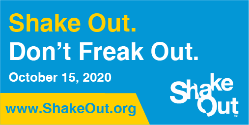 It's time to #ShakeOut! Drop where you are (or Lock your wheel if you are using a mobility assistive device), Cover your head or get to cover under a sturdy piece of furniture, and Hold On. #RiversideShakeOut #ReadyRiverside