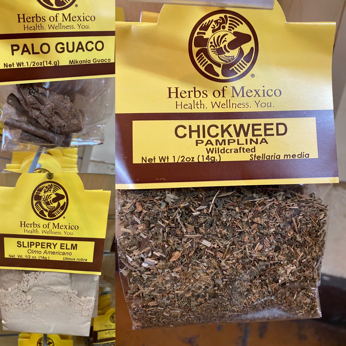 YerbasdeMexico's tweet photo. Herbs of the day: #chickweed #pamplina #paloguaco #slipperyelm #slipperyelmbark #olmoamericano #hierbas #hierbasorganicas #hierbasmedicinales #plantasmedicinales #teherbal #hierbasyespecies #remediosnaturales #yerdasdemexico #hierbasdemexico https://t.co/genOWWfX8Z 323-261-2521 https://t.co/TUukQmEtQm