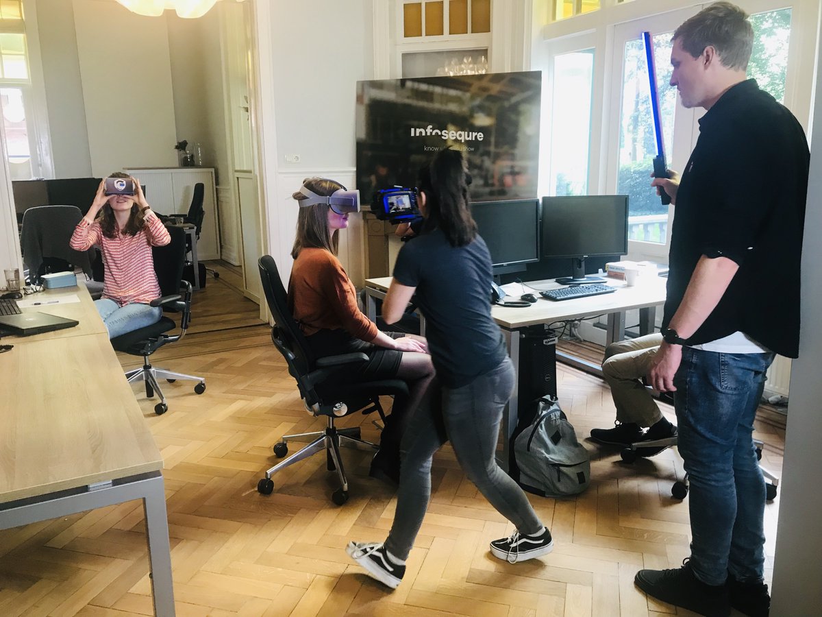 Infosequre's tweet photo. We just launched a brand new #virtualreality experience: a #VR #escaperoom. Watch the video to see what we've made and why we made it. #securityawareness https://t.co/gOyI9tUB7W https://t.co/PHP6xZzmC3