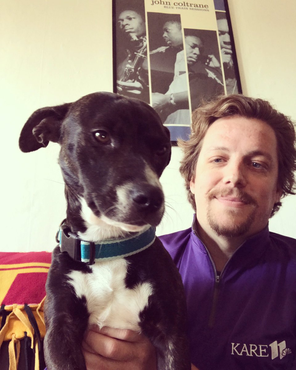 sullympls's tweet photo. Say hi to my new wfh coworker + very good boy lil drizz!! I’m posting on here because I saw his pic via @SHHAnimalRescue + @CoryHepola’s puppy football tweet 3 weeks back and was like “I NEED THAT PUP!!” So cheers all to puppy twitter!! 🐶😍🐶😍 #adoptmn #secondhandhounds #newbff https://t.co/rKcvTVKlFd