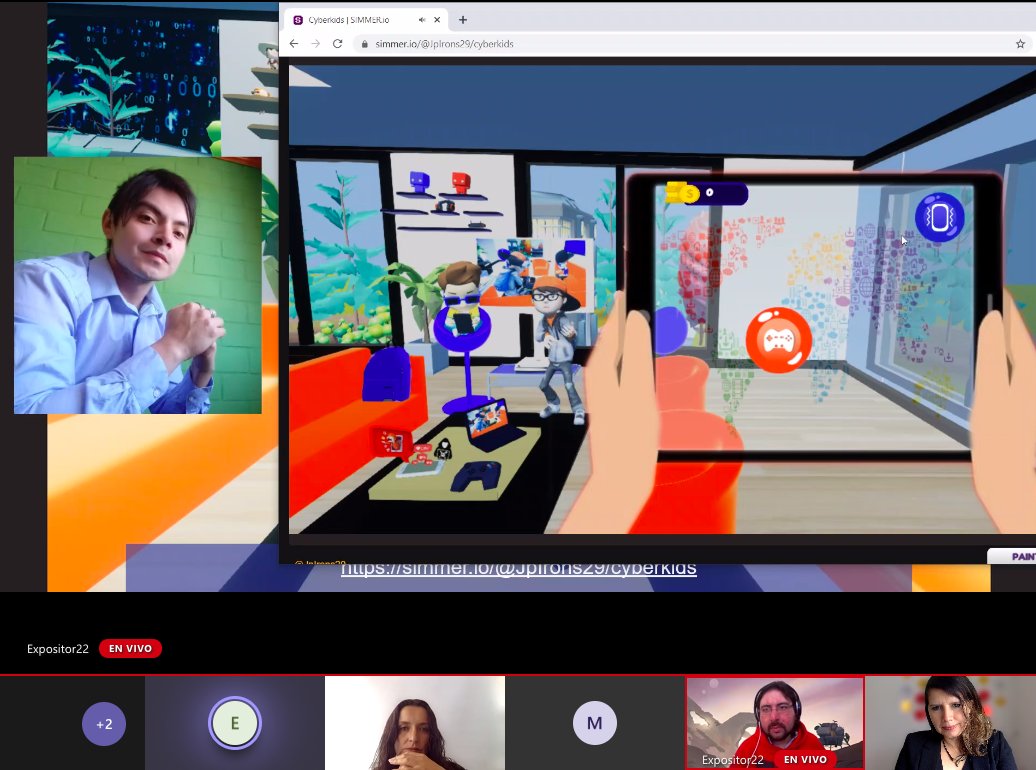 inf_unab_vm's tweet image. Presentando videojuego en #cyberkids #mesdelaciberseguridad @inciber_cl desarrollado en unity por Juan Perez, alumno de carrera Ing Comp e Inf @uandresbello
  en el marco de proyecto de título dirigido por @rominabot
  y @svbrand para aprender a protegerse en el ciberespacio