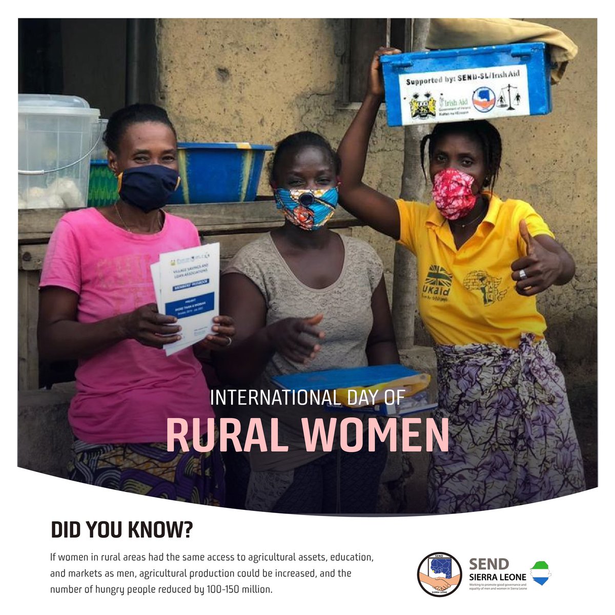 SendSierraleone's tweet photo. Our partners @Irish_Aid @IrlEmbFreetown @ChristianAidIrl @TerraTechNGO @trocaire @BMZ_Bund @WHHSLE @Welthungerhilfe understand women in rural areas contribute immensely to the economy,hence they need #equal access to agricultural assets, education,  finance &amp; ready markets. https://t.co/mBkE62hZvt