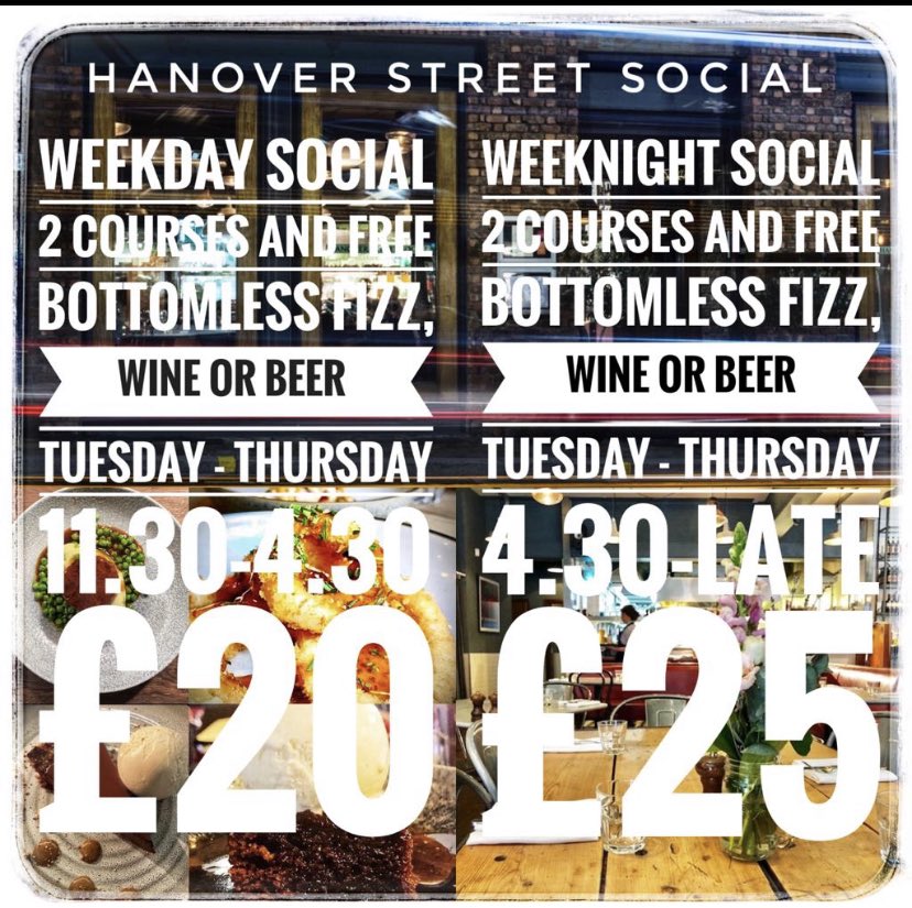 hanoversocial's tweet photo. UNLIMITED BEER, WINE OR FIZZ?!?! 🍺🍷🥂

Now that we’ve got your attention we’d like to let you know we will be back open from 11:30 tomorrow!!

Also to introduce you to our new offer that starts from Tuesday  that does indeed include unlimited beer, wine and fizz.

T &amp; C’s apply https://t.co/RpuatLC8pU