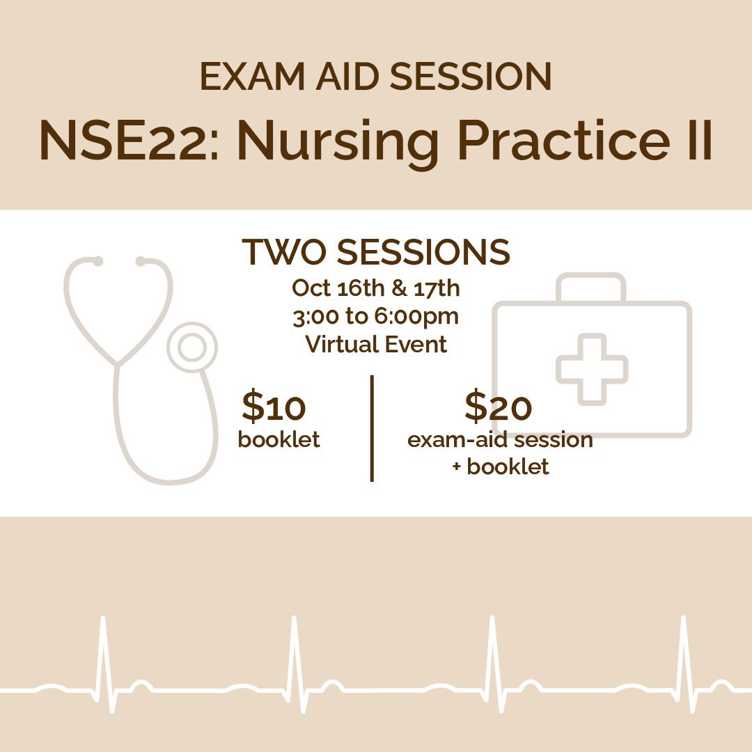 Calling Nursing Students! 
We’re offering review packages &amp; tutoring sessions to help ace your tests! 

🔗 bit.ly/exam-aid

All funds raised will be going towards education in Latin America!