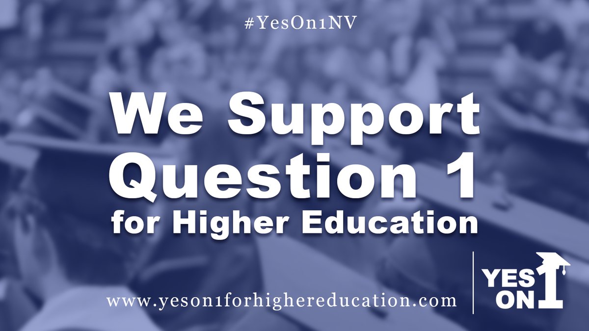 Join us in supporting #YesOn1NV to ensure accountability + oversight + transparency of #NSHE &amp; the #BoardofRegents. Learn more: Yeson1forHigherEducation.com. #Question1 #Nevada #HigherEd #Election2020