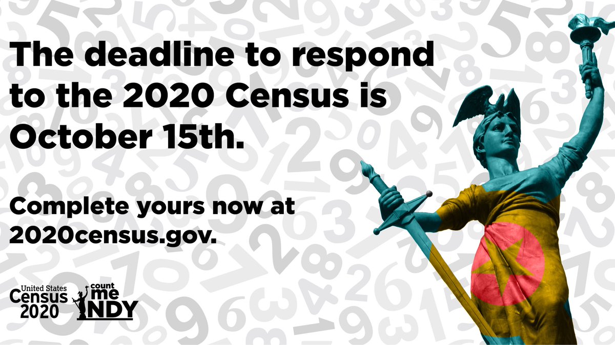 azhangso's tweet photo. It's the LAST DAY to fill out the #2020Census and Indy could be missing out on up to $30K/person who goes uncounted. 

This 💰 goes towards vital programs like infrastructure, food, housing, healthcare, and more. 

Respond now at https://t.co/Pgr1PfWZ46
#CountMeINdy https://t.co/riAKQsTU32
