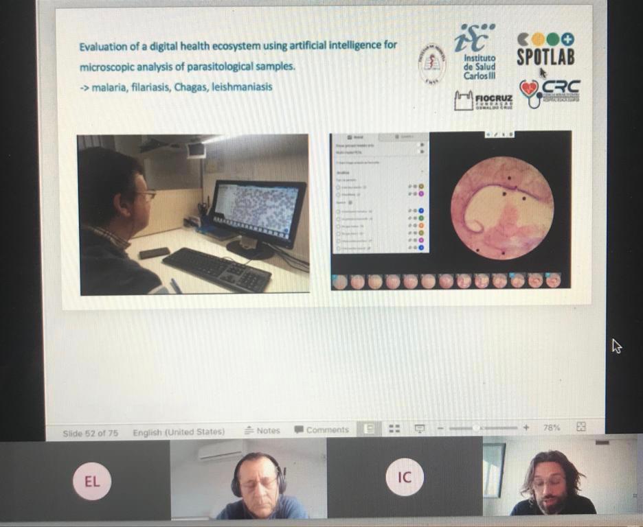 ¡Hoy hemos estado en la VIII Jornada de Actualización en Medicina Tropical y Salud Global en el HUFA Alcorcón explicando la aplicación de la #telemedicina e #IA para la salud global!