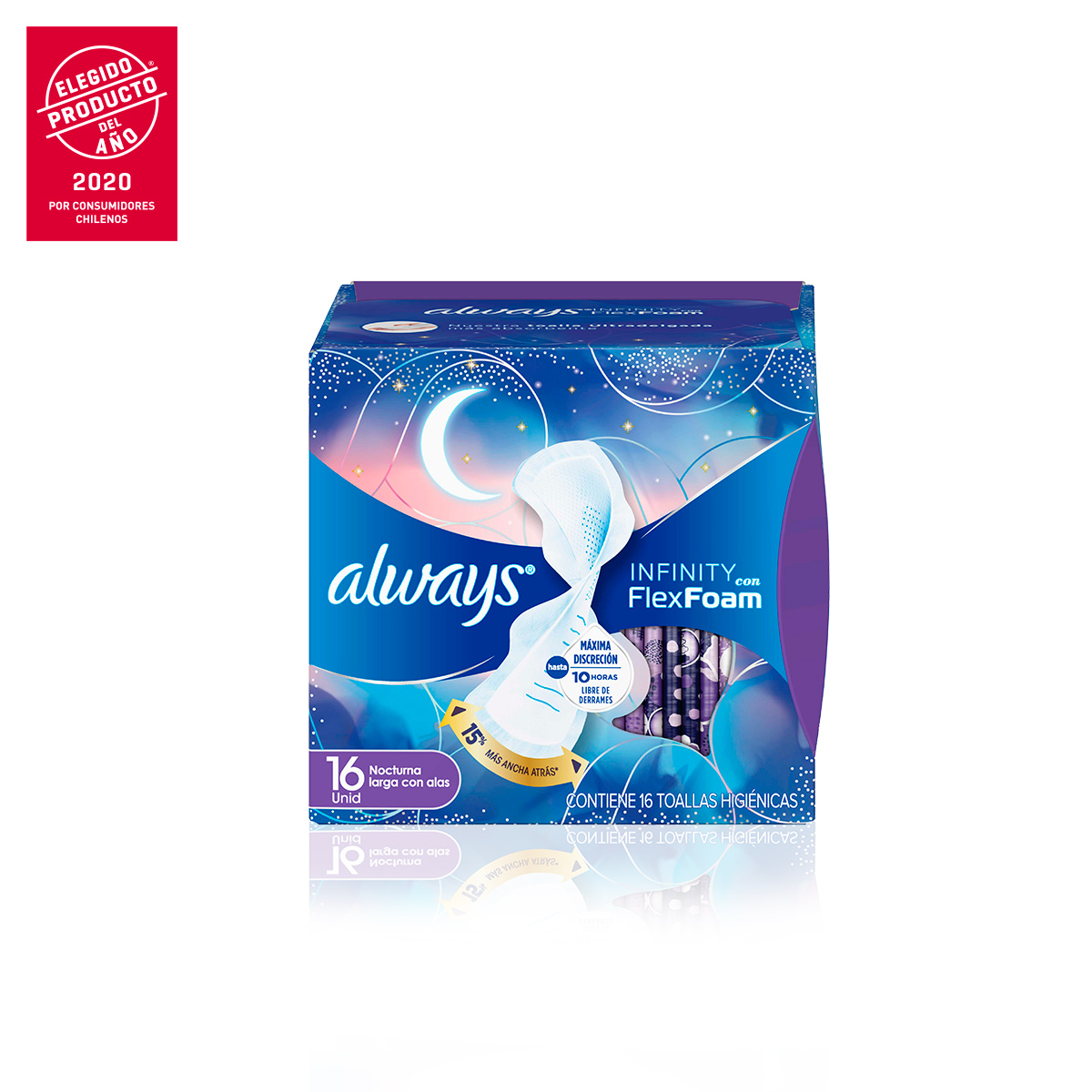 POYChile's tweet photo. Infinity de Always fue elegido por los consumidores chilenos como Producto del Año 2020. Este protector femenino es ultradelgado y flexible, material ultra absorbente que se amolda a tu cuerpo. Descubre más en https://t.co/z6ShlEv8Mp
#POYChile #Pampers #ProductoDelAño https://t.co/o0QHtk90BE