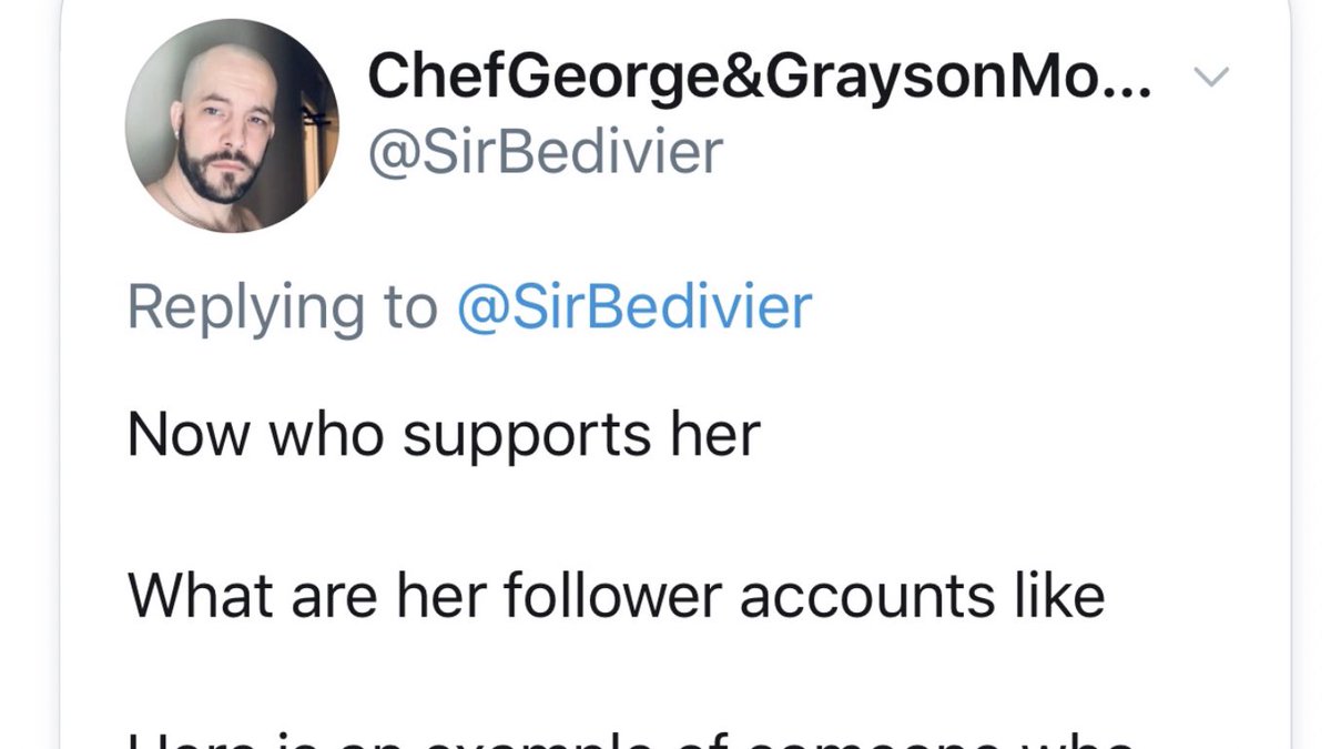 4/ Worse even than the repellent sexism and misogyny was his escalation into stalking my female followers. One of them, whom I shall not name, was equally bombarded by Nethery and an accomplice, to the point where they were tweeting out pattern-of-life analyses on *her* followers