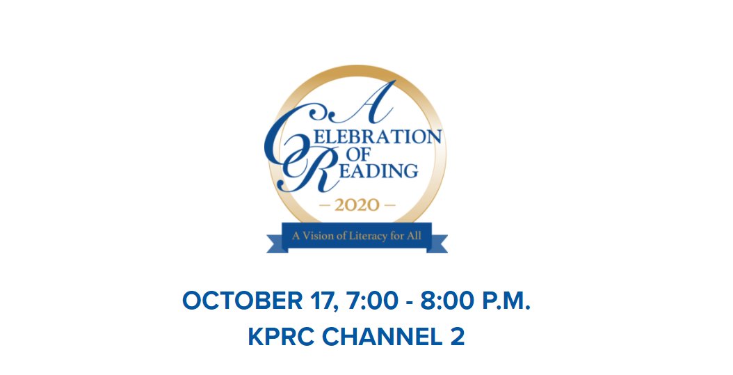 HoustonISD's tweet photo. Tune in to @KPRC2 tonight at 7 p.m. for @BushHoustonLit's “A Celebration of Reading" television special!

The evening will be filled with an amazing authors, entertainers and guests! For more information, visit https://t.co/7Q5FGVhvIq. #CelebrateReading #HTXReads https://t.co/0SyUxGIIRU