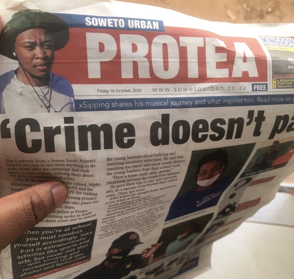 SonOfNguni's tweet photo. I was taking a walk outside and the kids in my street told me they saw me on  the front page of a newspaper. And I shrugged it off...And then I met up with a homie who told me the same thing.😂😂😂 Lastly “my friend” is like “you,you! Saw you!”😂😂 celebrate small wins #umthala https://t.co/m1J8Y1u9LN