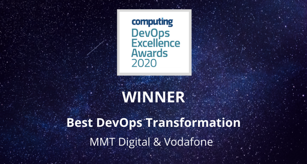MMT_Digital's tweet photo. We won! Our work with @VodafoneUK has been awarded Best #DevOps Transformation at the @Computing_News DevOps Excellence Awards!   

Huge congrats to the team for creating a culture of #innovation that's delivered outstanding results.

https://t.co/Pn3BUb97CC 
#DevOpsAwards2020 https://t.co/IBElzmksY5