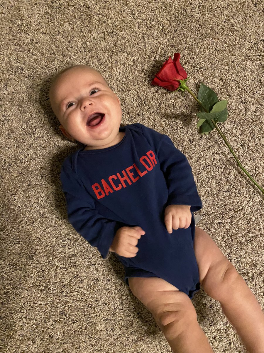 MonicaCraigmile's tweet photo. Spencer
19 weeks old
Unemployed 

Sweet boy who loves to smile at blondes, brunettes... honestly anyone. The ladies will love his shirtless look by the pool and he promises to stop eating the roses and start handing them out instead! 

@ABCBachelorThe @BacheloretteABC https://t.co/GVOZRIfNTF