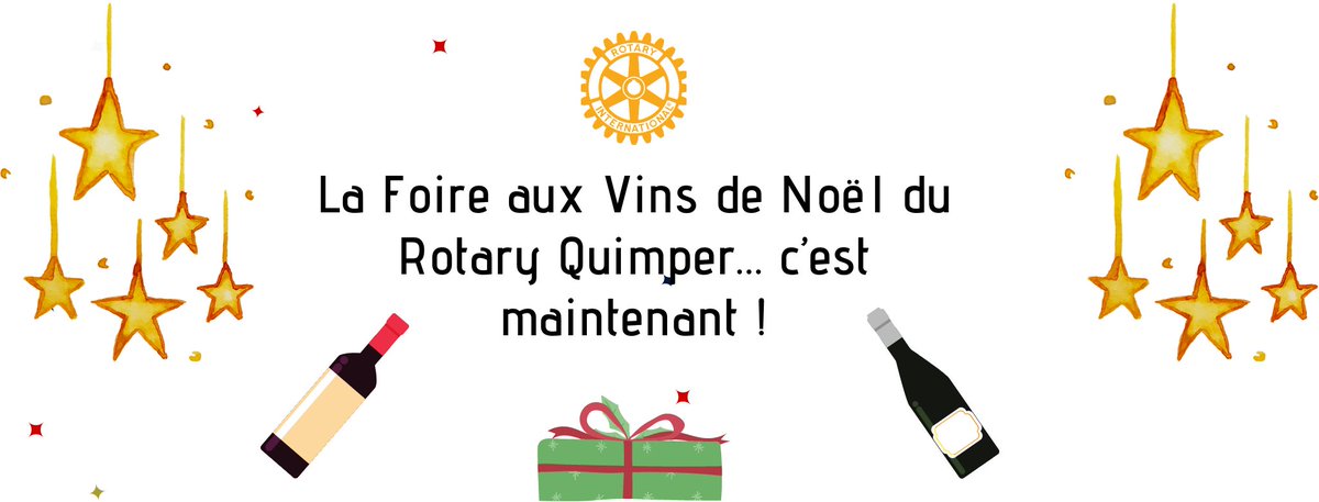 RotaryQuimper's tweet photo. Rotary Quimper -> Lancement Foire Aux Vins Caritative de Noël - https://t.co/nUSLjfXrFL https://t.co/KJ1xcXPtwD