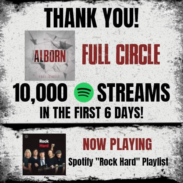 albornofficial's tweet photo. 10k streams in under a week since its release! So amazing, thank you all!! #spotify #nowplaying #rockhard https://t.co/Ad9UKnkqcM