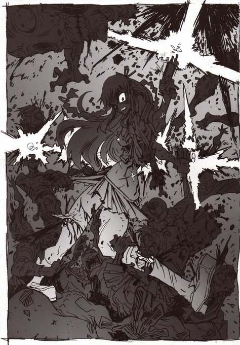 Original artwork by Hiroyuki Imaishi 