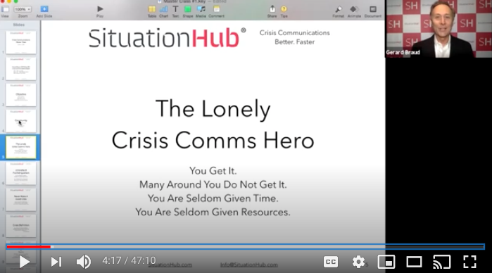 gbraud's tweet photo. Want to learn to act fast in a crisis? Want to take comfort in that you are prepared for anything? Listen to Master Class #1 for Rural Electric Co-ops. Applies to all industries: https://t.co/uHDLuwsSIa

#crisiscomms #crisispr #pr #publicrelations sponsored by @SituationHub https://t.co/aZ1STro2RL
