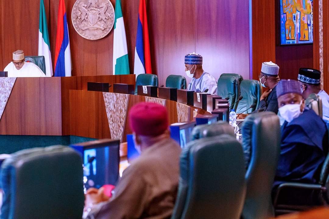 AMTanimu's tweet photo. #PhotoNews: Northern Governors meets President Muhammadu Buhari rejects #EndSARS #SARSDissolved. https://t.co/y45QIDrIIx
