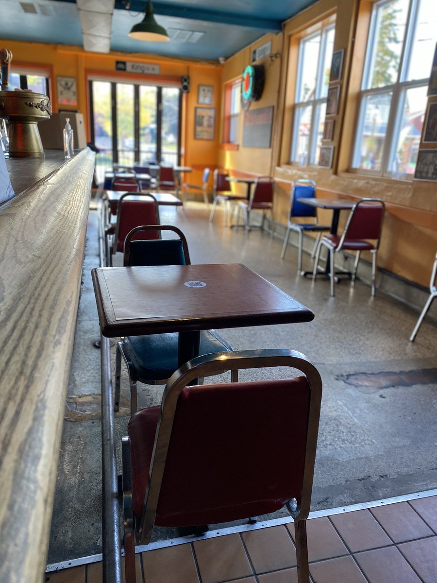 EthelsLounge's tweet photo. It may be raining, but it’s dry inside! We are spaced out and serving up our famous Homemade Meatloaf all day today! #meatloaf #rain #openinside #scallopedpotatoes @uptownwaterloo @ExploreWR @andrewcoppolino @WhatsGoingOnKW @WRAwesome https://t.co/zSHadlAlzB