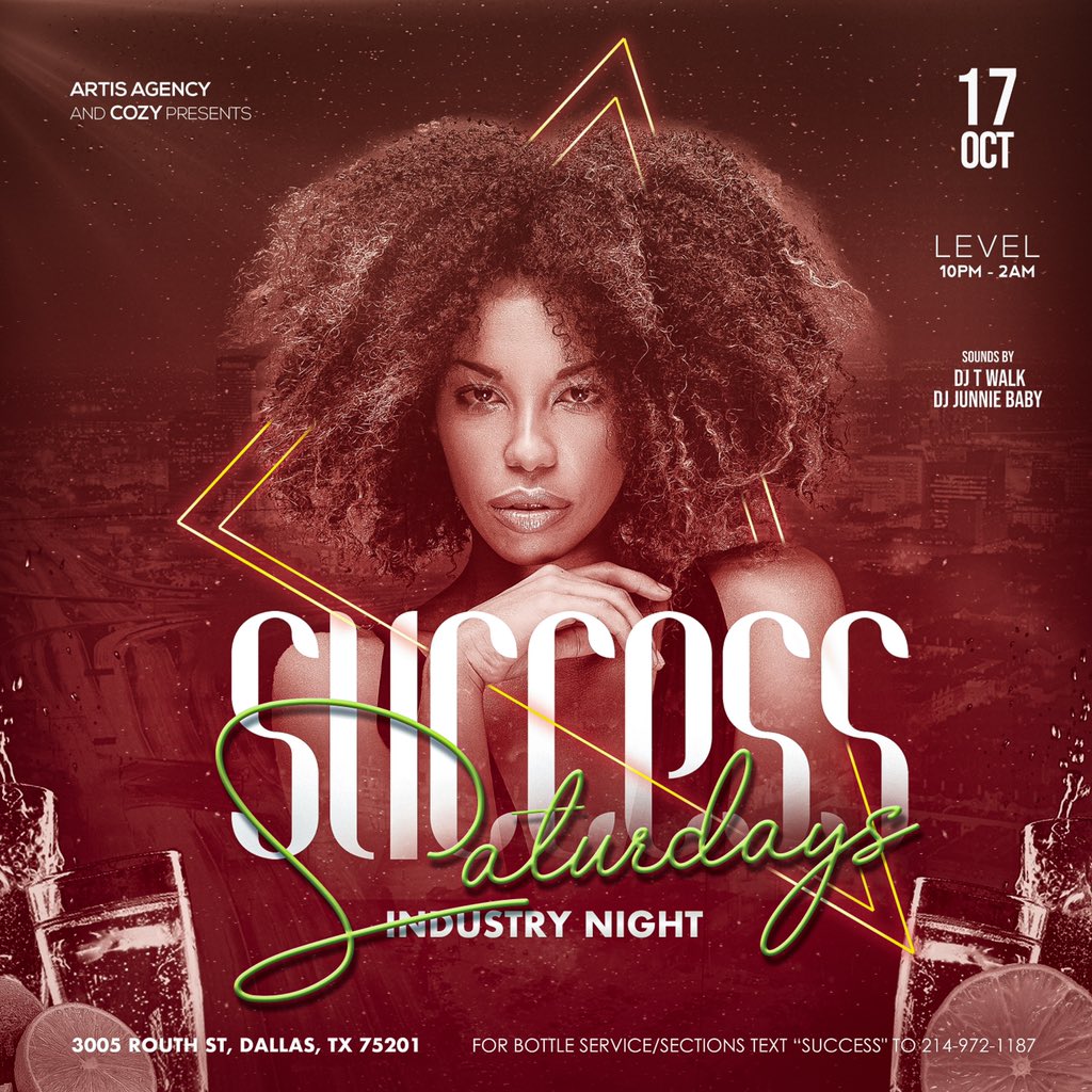 CozyHospitality's tweet photo. Weekend. Full. Of. Vibes. Let’s Goooooo !
• #DiorFridays Room3606
• #Cozyheroes Day Party
• #SuccessSaturdays Level Uptown
Sections almost sold out https://t.co/ISmUsNM1sv