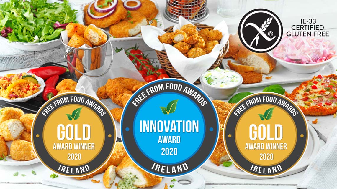 We're thrilled &amp; humbled to have won the esteemed Innovation Award 🏆 + 2 Gold 🥇🥇 at the respected <a href="/FFFAIreland/">FreeFrom Food Awards</a>! 🥳 Our Southern Fried Fillets won Gold in Kids Choice; Our Battered Chunks won Gold in Parents Choice &amp; our #GlutenFree Range have won the Innovation Award! ☺️