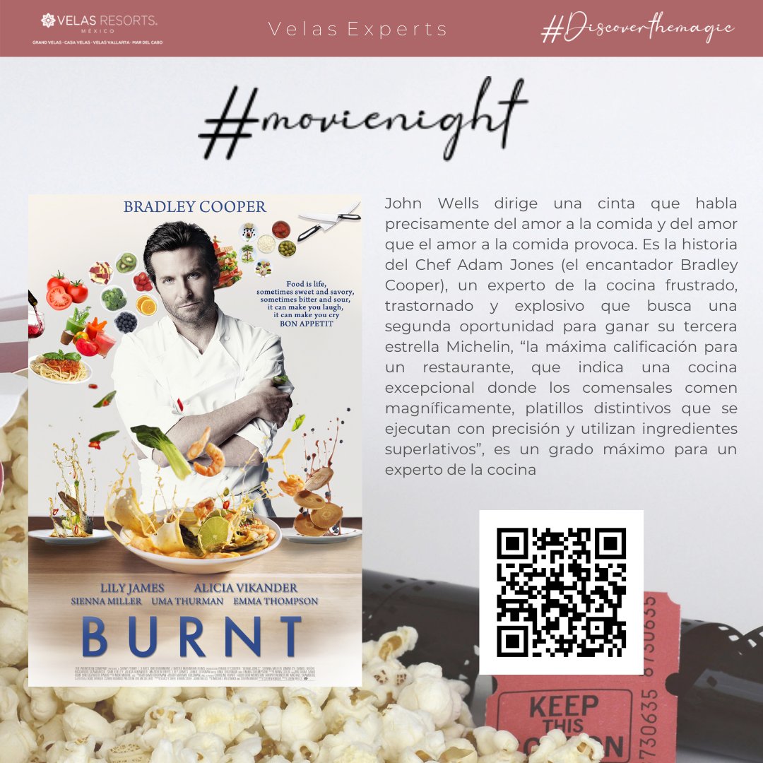 CDMXVelas's tweet photo. En @VelasResortsMex nos apasiona crear momentos únicos y estamos emocionados en compartir estas Grand-es películas. Usa el Código QR que te llevará a ver las películas completa.
.
 #movienight #Discoverthemagic #Velasresorts #SoyVelasResorts https://t.co/yy9TG4oXwH