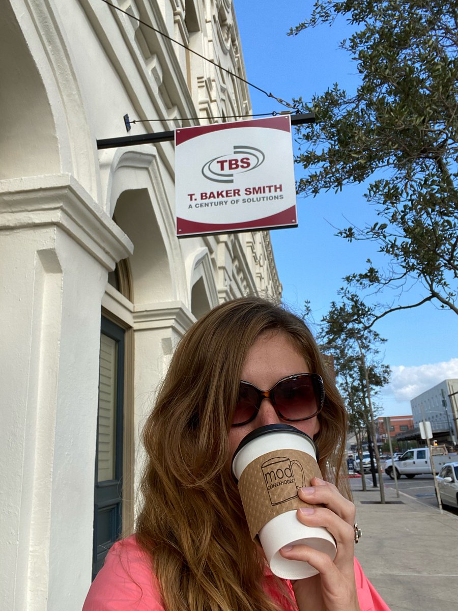 TBS_Solutions's tweet photo. Perfect morning to walk to one of our favorite local hot spots Coffeehouse and check out our new sign in Galveston, TX. #tbakersmith #culitivatingpeople #galveston #texas #modcoffeehouse https://t.co/Ih3JvJYkec
