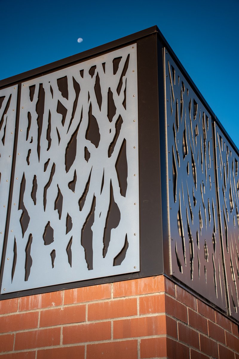 #tbt to Columbine Library and our Quiet Wood pattern making a bold statement. parasoleil.com/case-studies/c… #design #pattern #jeffco