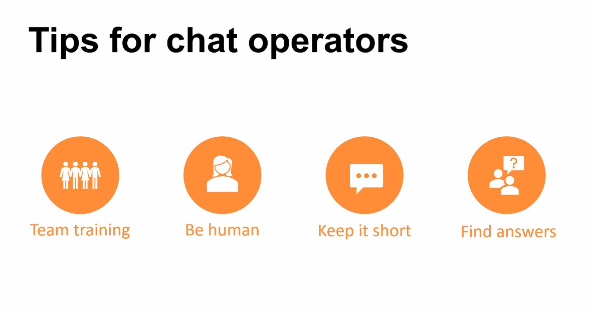 tenacityio's tweet image. Tips for chat operators. - Jordan Welborn @luckyorange @anvilinsights #DataOverInstinct #chat #cx