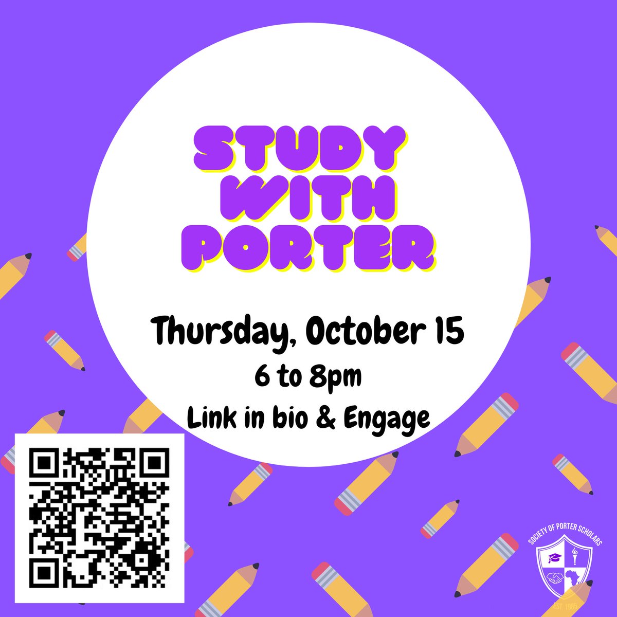 PorterUofL's tweet photo. Tonight from 6 to 8. Come study and chill with your fellow Porters! https://t.co/cy88IKwu2c