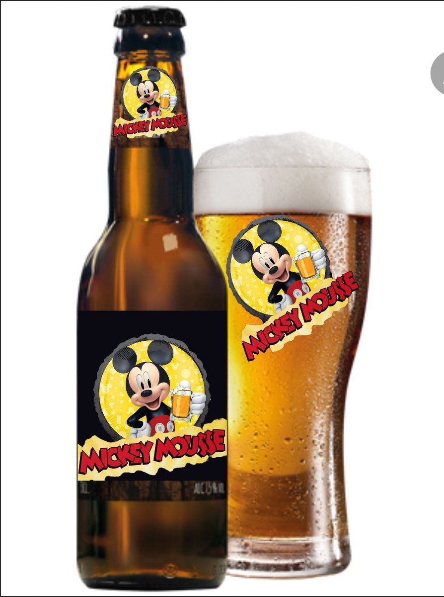 jupra42's tweet photo. Bière Mickey MouSSe !! #Disney #Biere #MickeyMouse #MickeyMousse https://t.co/cu8RblnJ43