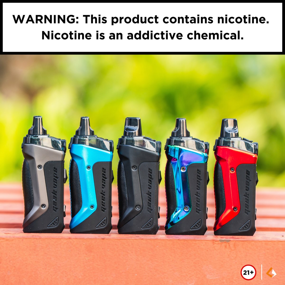 Geekvape_USA's tweet photo. Different colors, but all amazing in performance and aesthetics. 

This is the official USA Geekvape support account. Please send us a message with your DOB, followed by your question and we'll get back to you as soon as possible.
#Geekvape #AegisBoost #vape #Pod #GeekvapeUSA https://t.co/SSyY9XqcyW