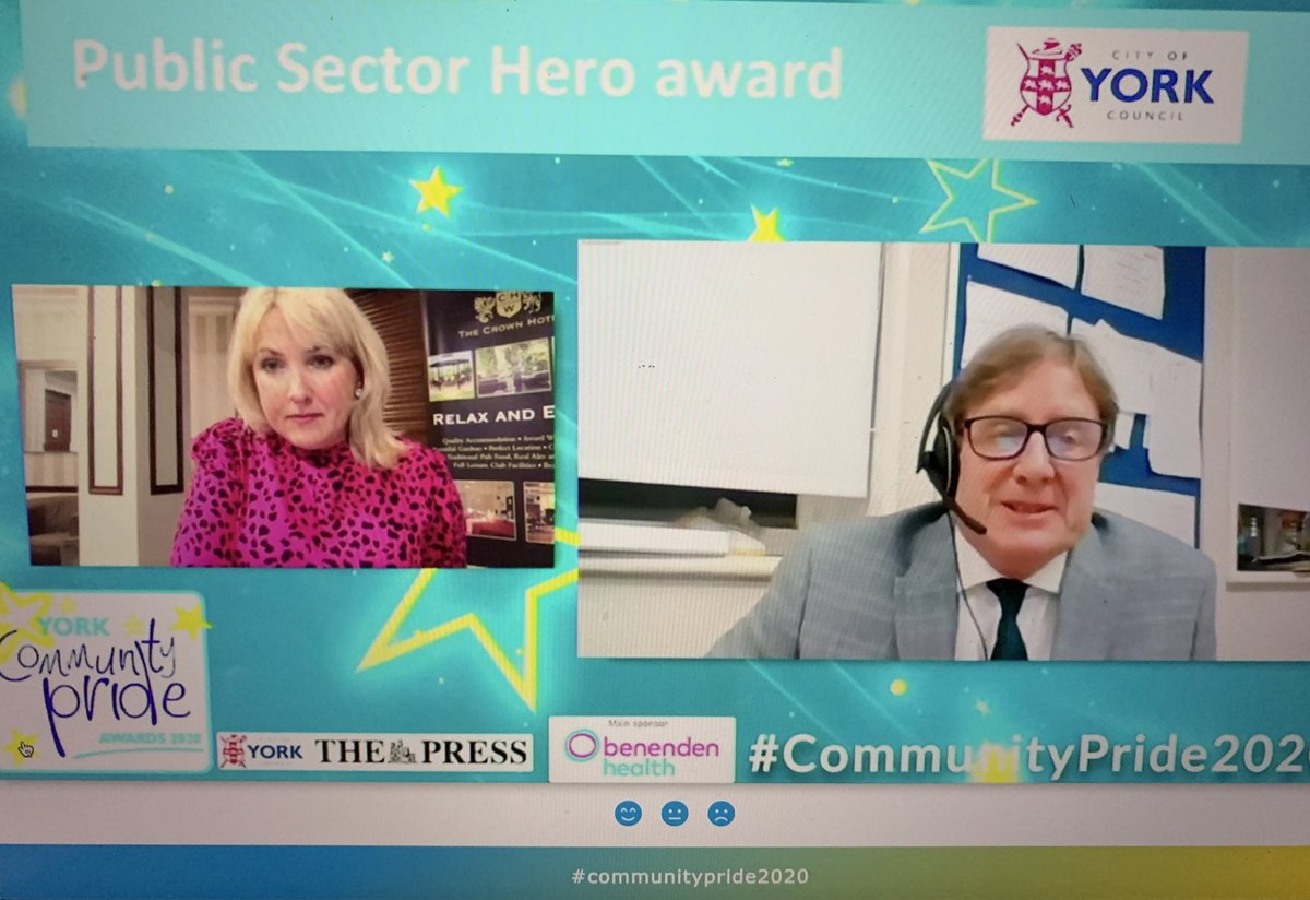 MarcBichtemann's tweet photo. Winning the Public Sector Hero award for quite literally saving someones life - @FirstYork driver Dave Green. Well done Dave, we are so proud of you. #CommunityPride2020 @yorkpress https://t.co/iAHvwgAMFo