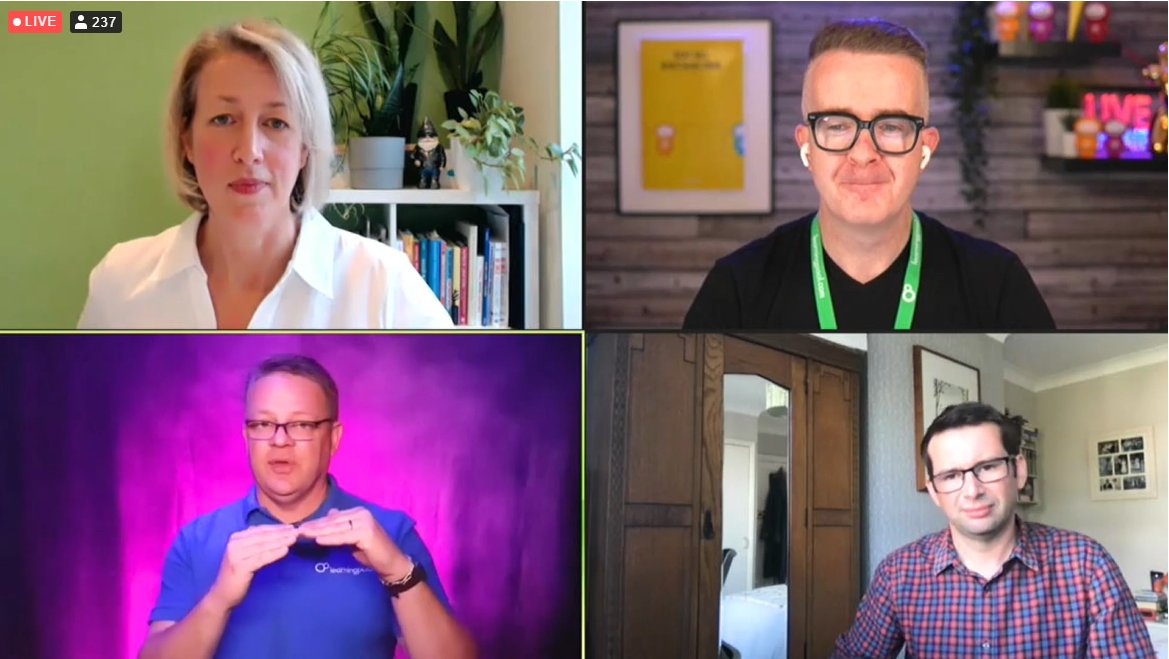 LearningPool's tweet photo. Over and out! Thanks to everyone who joined us for #LearningPoolLive Online this afternoon, we hope to see you all at our follow-up webinar next week. Register here: https://t.co/XqIus2O1x4  #LXP #LnD #HR https://t.co/Tf8Eb73g4f