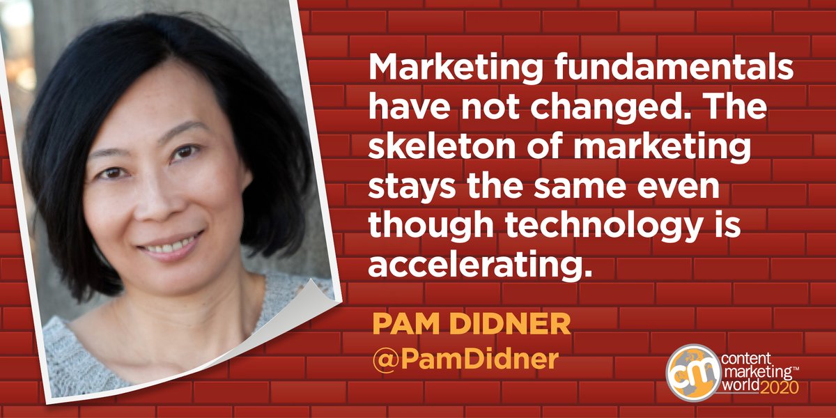 CMIContent's tweet photo. Deep down, we still need to understand what the objectives we want to accomplish are, who our target audience is, and how to say what we want to say. - @PamDidner #CMWorld https://t.co/6EfVWq2GLE