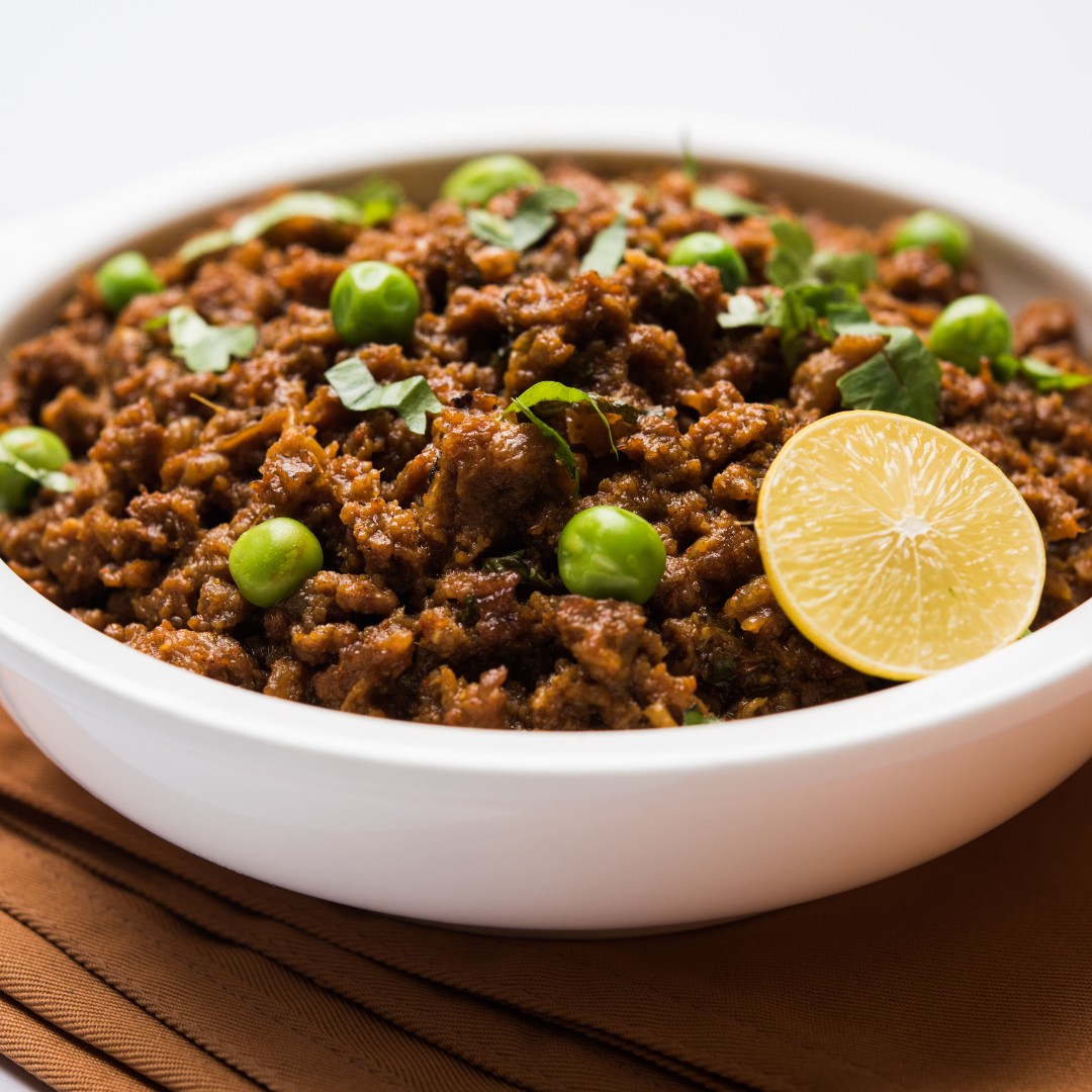 Keema Mutter originates from India &amp; was popular during the Mughal era, made for Emperors &amp; served for royal feasts. Our Keema Mutter is made with Causey Farm lamb that is hand-pounded, cooked with peas, ginger &amp; garam masala. To order WhatsApp 087103 8286 or call 01 845 5455