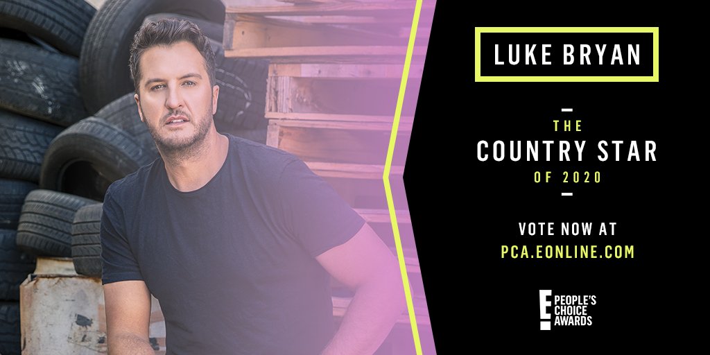 lukebryan's tweet photo. TODAY ONLY votes count double. RETWEET, use the hashtags #PCAs #TheCountryArtist #LukeBryan and hit the link for multiple entries: https://t.co/Xi6pFX6Lvb https://t.co/eXHFX4S0iC