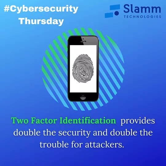 jiloacsmile's tweet photo. More and more companies offer Two Factor Authentication (2FA) for accounts, and that's great news for you! Sign up for 2FA whenever its offered as it provides double security for your data and its more troublesome for hackers. #BeSafeOnline #BeCyberSmart #SlammLLC https://t.co/Iv6zPBAg0B