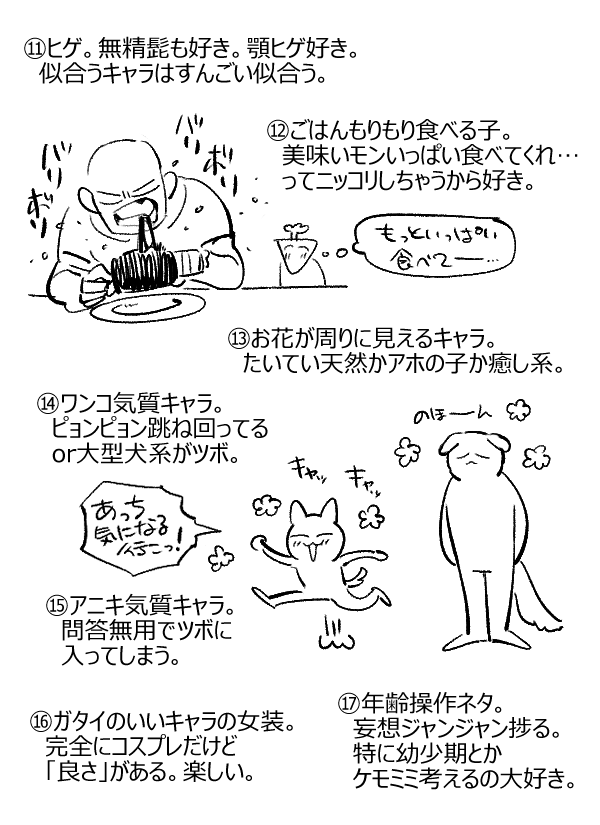 いいねの数だけ性癖を暴露する見た人もやるタグ、絵のほうが伝わると思って描きました。伝われ～! 