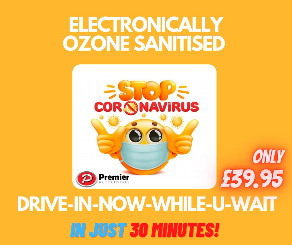 Sanitizing with ozone allows to carry out cleanliness deeper than the traditional method because it kills more than 99% of germs and bacteria present in the car and in the air

We sanitize:

1. Every used car we stock✅
2. Before each test drive✅
3. Before each handover &amp; sale✅