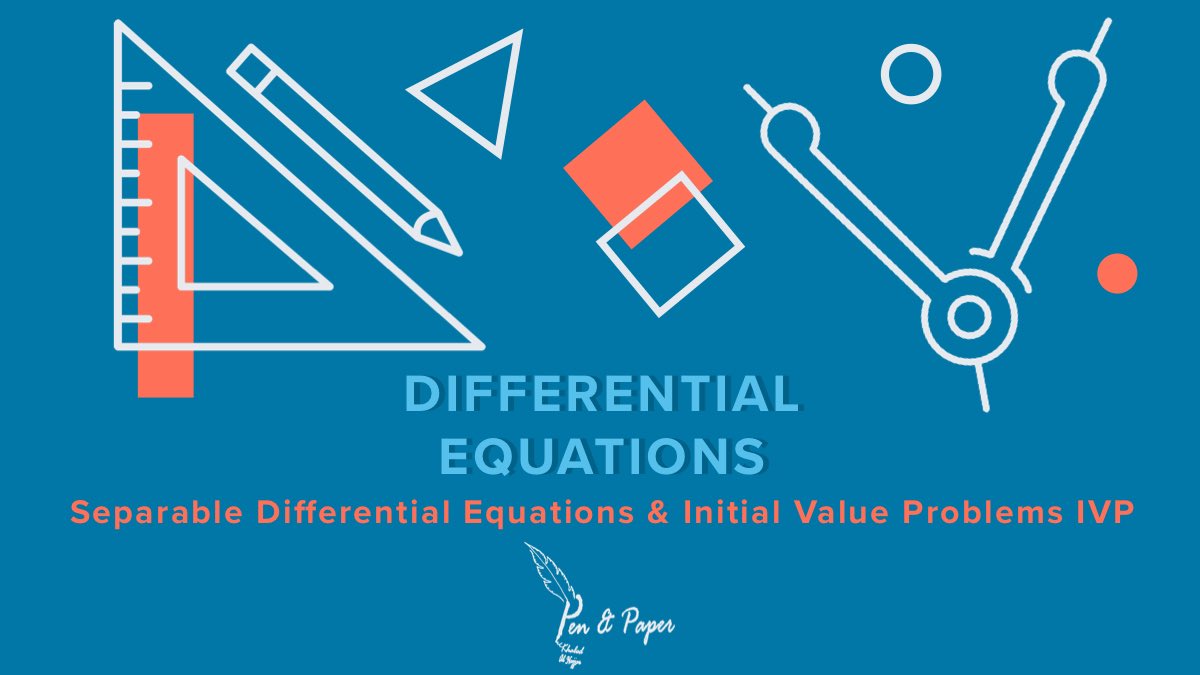 penandpaper_edu's tweet photo. Separable Differential Equations and Initial Value Problems IVP.

أول طريقة لحل المعادلات التفاضلية
والحبل عالجرار 🔥

رابط الفيديو:
https://t.co/H7DmnKwQFX

#penandpaper #calculus #engineering_mathematics #differentialequations #معادلات_تفاضليه #رياضيات #رياضة #رياضيات_هندسية https://t.co/UQi7rE2tkj