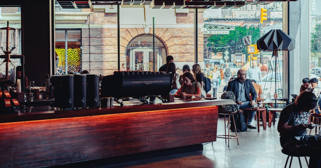 #Tbt to opening of New York's first Starbucks Reserve. Let's mask up a little longer so we can get back to these mask-free days.