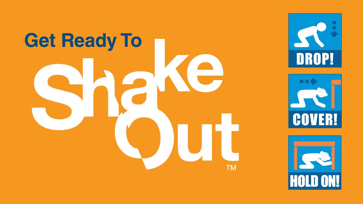 ⚠ Today at 10:15am, it’s time to “Drop, Cover, and Hold On" for two minutes during the Great <a href="/ShakeOutBC/">ShakeOut BC</a> Earthquake Drill. Register to participate and learn more at ShakeOutBC.ca. #PreparetoShakeOut #ShakeOut