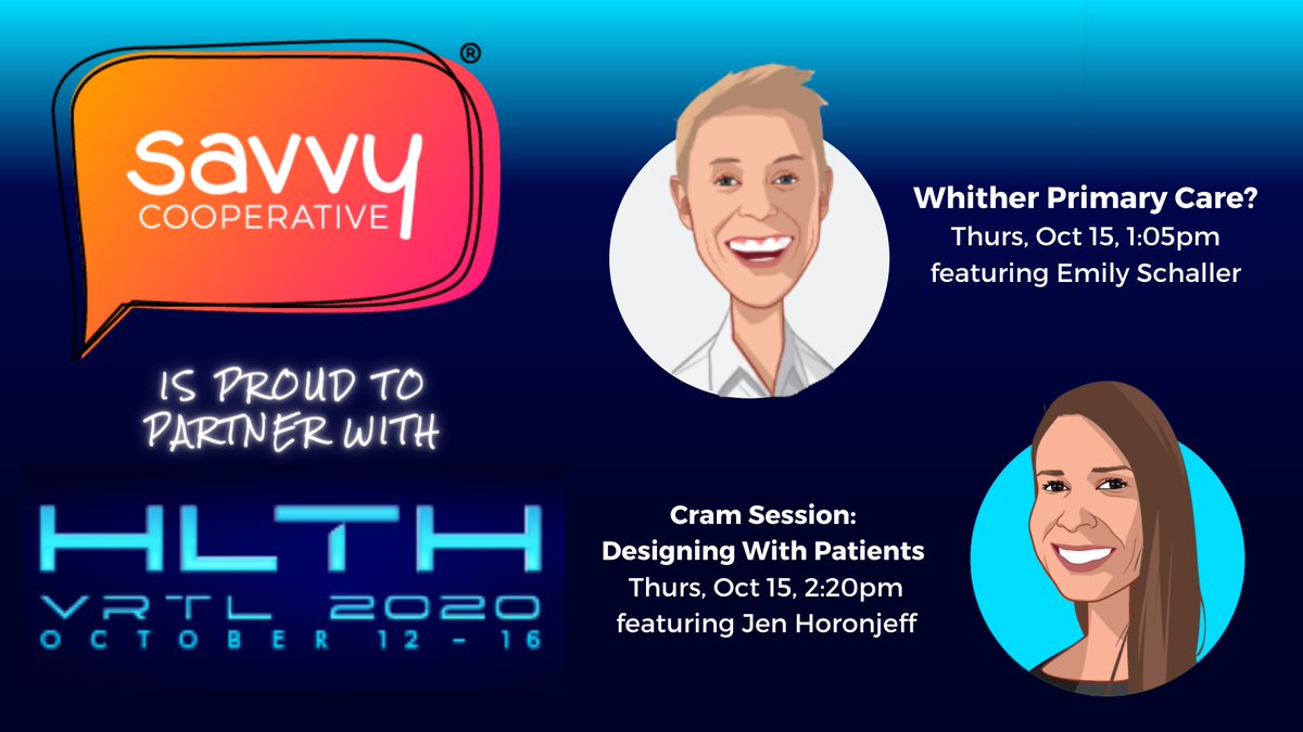 An hour away from hearing @RockCFem share the patient perspective on primary care! There’s so much we can learn from the #cysticfibrosis community when it comes to remote care. Don’t miss this one at 1:05pm today! (...or my session at 2:20!) #HLTH2020 #askpatients