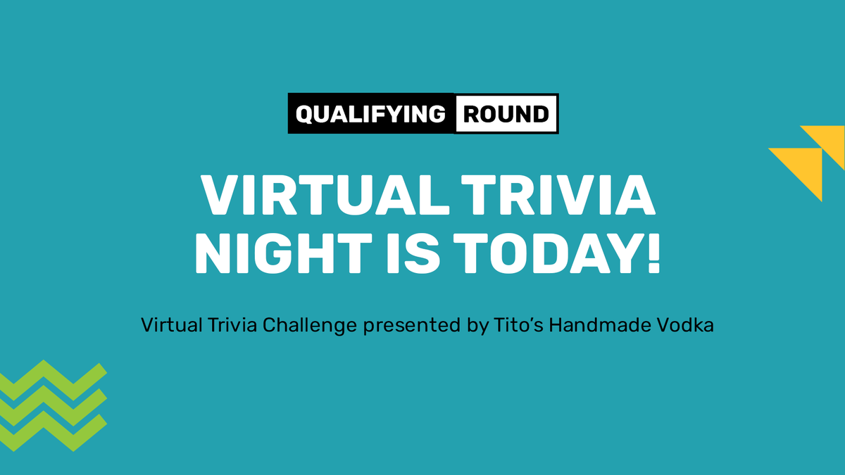 playingtoraise's tweet photo. Teams, be sure to check your email for all your info, zoom link, and rules because It's almost time for Virtual Trivia Night sponsored by @TitosVodka! https://t.co/0hiepOiF6Z