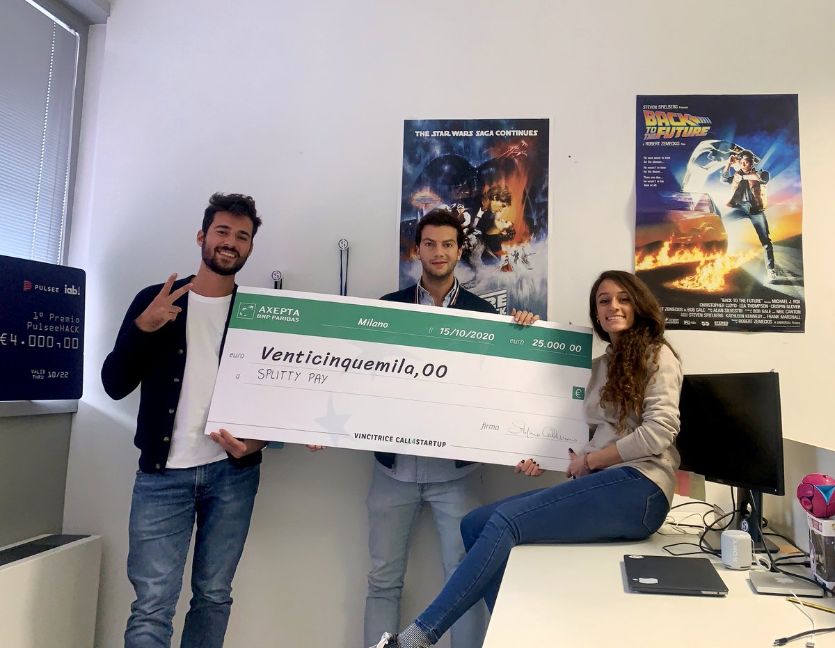 Oggi il nostro team ha partecipato alla finale della #Call4Startup organizzata da Axepta BNP Paribas S.p.A  intitolata #StoredelFuturo #ExperienceMore vincendo uno dei primi tre premi! La rivoluzione dei digital payments continua, e siamo orgogliosi di farne parte! Keep pushing🚀