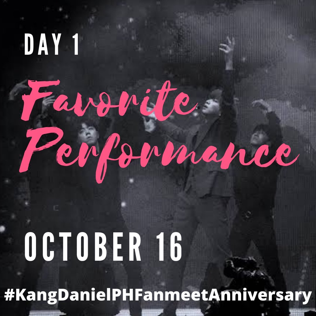 kangdanityph's tweet photo. Day1  - OCT 15 FAVORITE         PERFORMANCE 

 Most of us really loved every moment of the fanmeet but what's your favorite performance? 

•Post a picture or a video with a hashtag 
#KangDanielPHFanmeetAnniversary
•Tag us &amp;  @konnect_danielk 
•Win a prize 👇 https://t.co/qhpW8st3pG