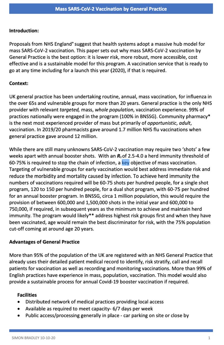 SimonBradley8's tweet photo. Here is model that shows how a GP-led mass vaccination program could work and why general practice is best placed to provide it. But it is #NotAPhotoOP https://t.co/nq2txqcmId
