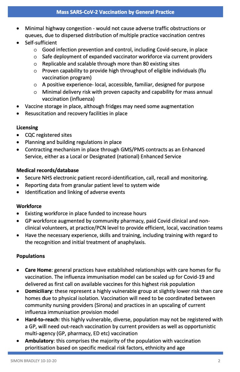 SimonBradley8's tweet photo. Here is model that shows how a GP-led mass vaccination program could work and why general practice is best placed to provide it. But it is #NotAPhotoOP https://t.co/nq2txqcmId