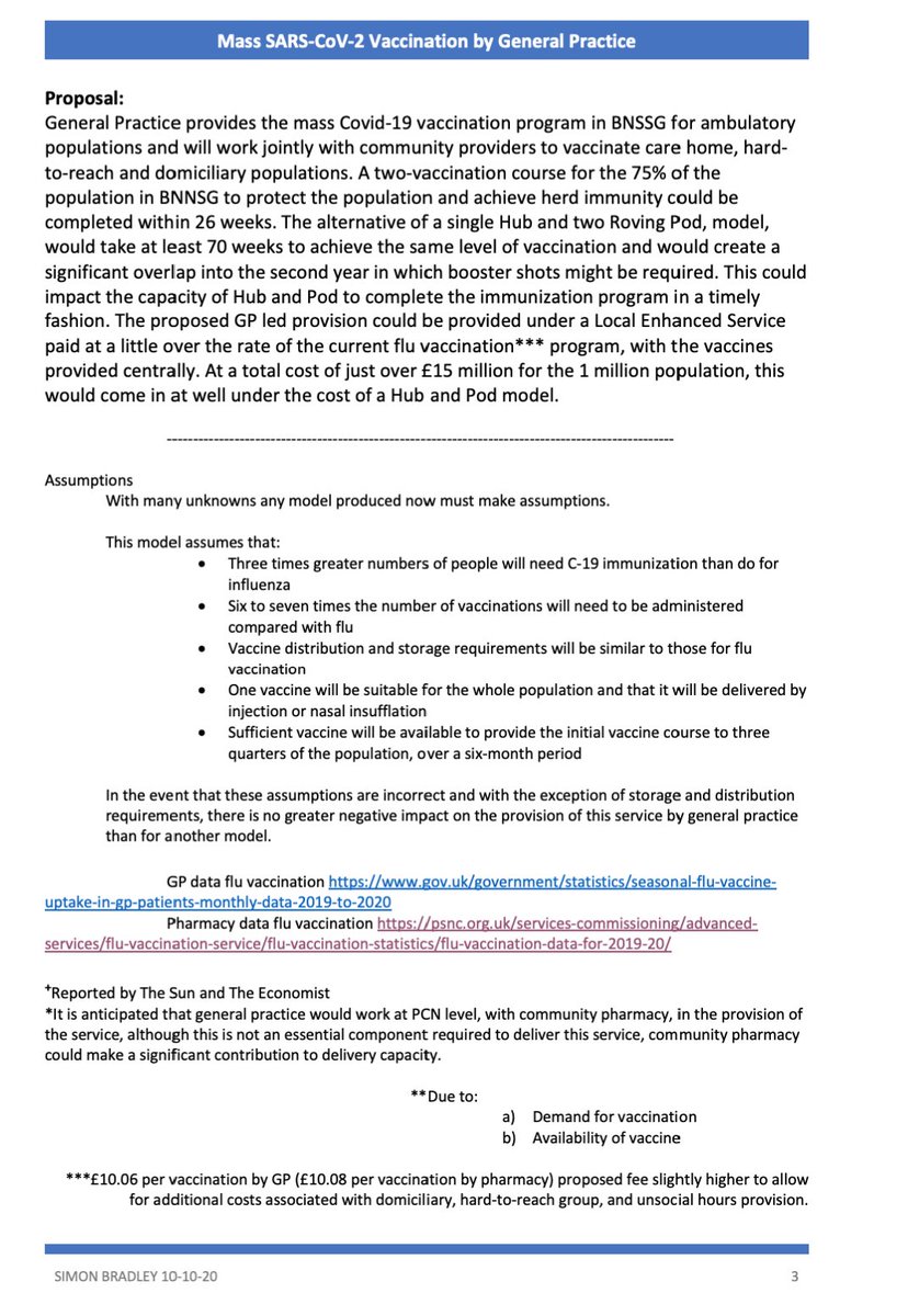 SimonBradley8's tweet photo. Here is model that shows how a GP-led mass vaccination program could work and why general practice is best placed to provide it. But it is #NotAPhotoOP https://t.co/nq2txqcmId
